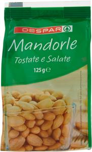 MANDORLE DESPAR 125G TOSTATE E SALATE