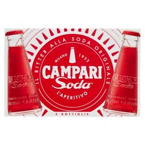 Campari Soda aperitivo bitter con soda 5 x 9,8 cl