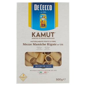 MEZZE MANICHE RIGATE DE CECCO 500G KAMUT