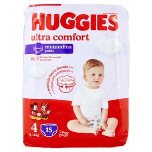 MUTANDINA HUGGIES PANT X 15 4  KG 9-14