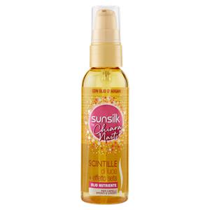 sunsilk Scintille di luce + effetto seta Olio Nutriente per Capelli Spenti e Crespi 75 ml