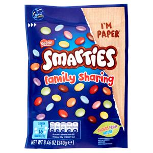 NESTLÉ Smarties Family Pack Confetti ripieni di Cioccolato al Latte sacchetto 240 g