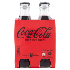 BIBITA COCA COLA 20CLX4 ZERO VETRO