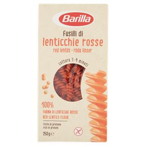 Barilla Pasta ai Legumi Fusilli di Lenticchie Rosse 100% Farina di Legumi 250g