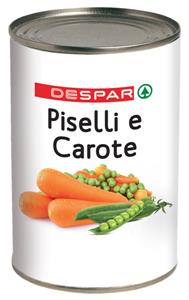 PISELLI E CAROTE DESPAR 400G SCATOLA