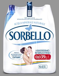 ACQUA MINERALE SORBELLO 1,5L NATURALE