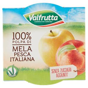 POLPA DI MELA/PESCA VALFRUTTA 100GX2