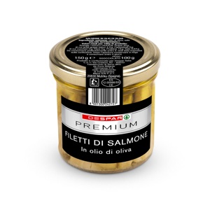 FILETTI DI SALMONE PREMIUM 150G OLIO