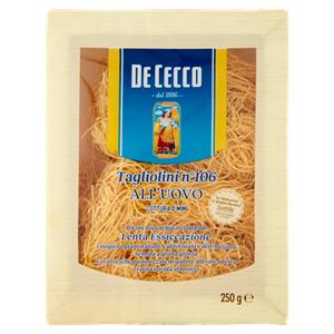 TAGLIOLINI UOVO 106 DE CECCO 250G