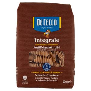 FUSILLI GIGANTI DE CECCO 500G INTEGRALI