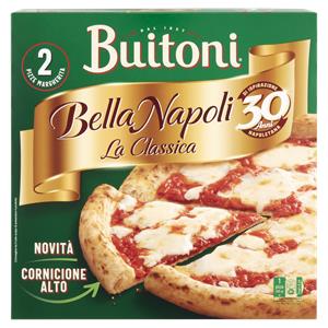 BUITONI Bella Napoli La Classica Margherita Pizza Surgelata 2 pizze 650 g