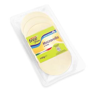 MOZZARELLA A FETTE FREEFROM 140G S/LATT