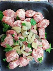 SALSICCIA SUINO CON FUNGHI