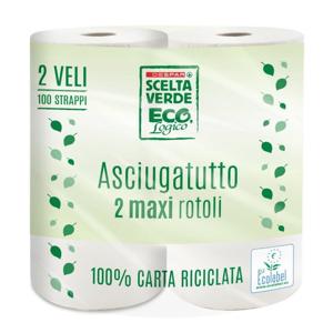 ASCIUGATUTTO 100 STR. DESPAR X2 SC.VERDE