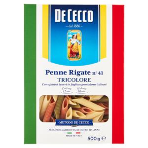 PENNE RIGATE DE CECCO 500G TRICOLORE