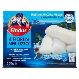 4 FIORI DI MERLUZZO FINDUS 300 G