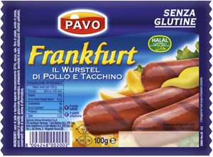 WURSTEL PAVO FRANKFURT 100G