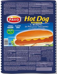 WURSTEL PAVO HOT DOG 1KG