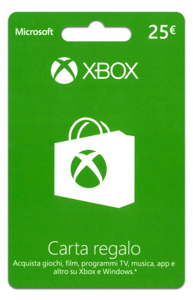 GIFT CARD XBOX 25 EURO EURONET