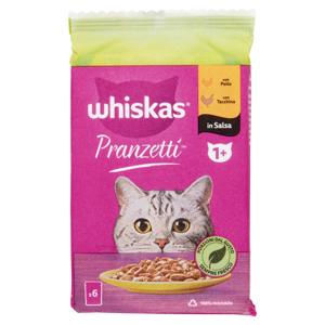 WHISKAS PRANZ.CARNI BIANCHE GR.50X6