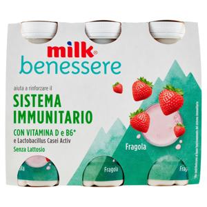 MILK BENESSERE IMMUN.FRAGOLA GR100X6