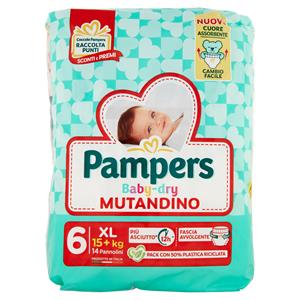 PAMPERS BABYDRY MUT.N.6 EX.LARGE X 14