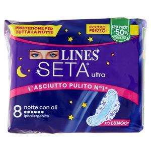 LINES SETA ULTRA NOTTE ALI X 8
