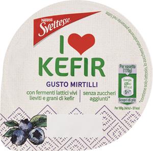 SVELTESSE I LOVE KEFIR POT MIRTILLO