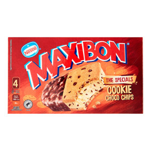 4 MAXIBON COOKIE CHOCO CHIP
