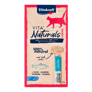 VITA NATURALS LIQUID SNACK CAT SALMONE  X5