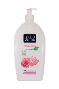 SAPONE LIQUIDO CON ESTRATTI BIO ROSA E LOTO