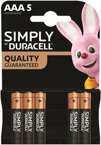 DURACELL SIMPLY AAA X5