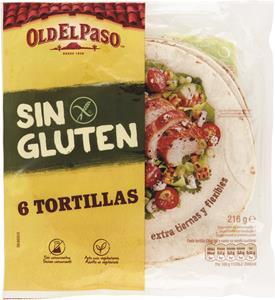 6 TORTILLA SIN GLUTEN