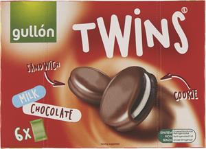 BISCOTTI TWINS MILK CHOCOLATE X6