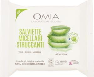 OMIA SALVIETTE STRUCCANTI ALOE ECOBIO 20PZ