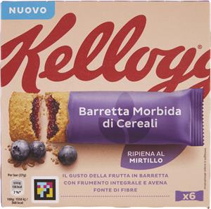 KELLOGG S BARRETTA MORBIDA MIRTILLO 6 X 37GR