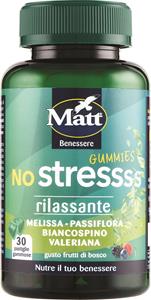 INTEGRATORE ALIMENTARE NO STREES GUMMIES MATT IN BARATTOLO DA 90GR