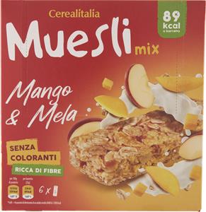 BARRETTE DI CEREALI MUESLI MANGO MELA