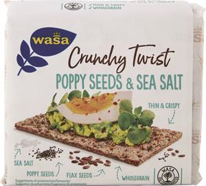 CRACKERS POPPY SEED & SEA SALT 12X245G