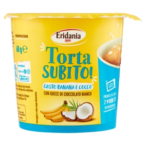 ERIDANIA TORTA SUBITO BANANA E COCCO 60GR