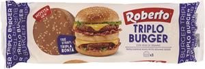 ROBERTO TRIPLO BURGER CON SEMI DI SESAMO 240GR