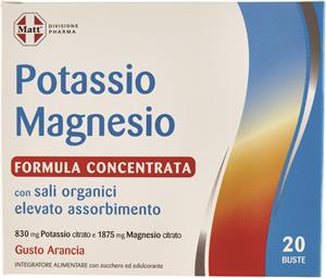 POTASSIO MAGNESIO FORMULA CONCENTRATA 20 BUSTINE