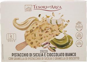 TESORI DELL 'ARCA 4 STECCHI PISTACCHIO E CIOCCOLATO BIANCO