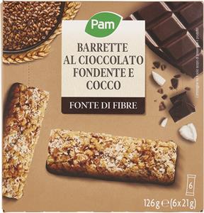 BARRETTE MULTICEREALI CIOCCOLATO FONDENTE E COCCO