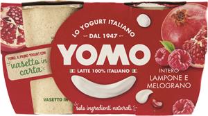 YOMO YOGURT INTERO ISO LAMPONE MELOGRANO 125X2