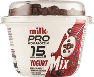 MILK PRO YOGURT MIX ANELLI E GRANELLA CIOCCOLATO 180G