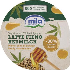 YOGURT INTERO LATTE FIENO MIELE E SEMI DI CANAPA 150G