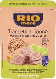 TRANCHETTI DI TONNO IN OLIO OLIVA CON LIME E ZENZERO