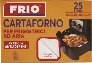 CARTAFORNO PER FRIGGITRICE AD ARIA QUADRATI