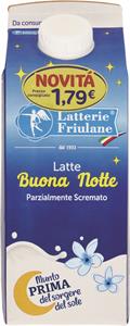 LATTE BUONA NOTTE PARZIALMENTE SCREMATO  LATTERIE FRIULANE